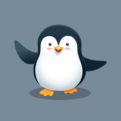 Illustration of a cute penguin