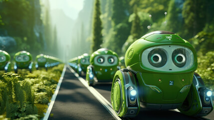 Little Green Robots in the Forest: Harmony of Technology and Nature