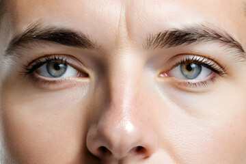 Obraz premium Close-up of a man's face