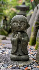  traditional Japanese Jizo statue