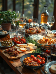 Obraz premium buffet food in a restaurant