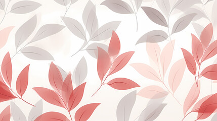 Warm, light leaf pattern embraces the beauty of the season