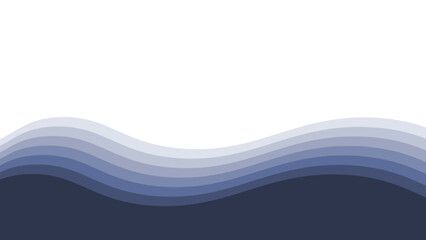 Blue ocean wave background wallpaper vector image. Illustration of graphic wave design for backdrop or presentation