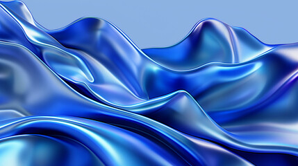 Blue background. AI generated art illustration.