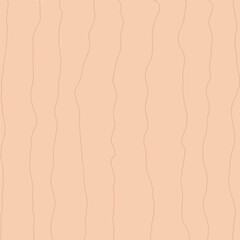 Decorative square pattern with hand drawn stripe shapes. Hand painted grungy ink doodles in beige, brown colors. Wavy curly lines print.