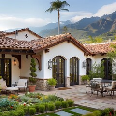 house in the mountains