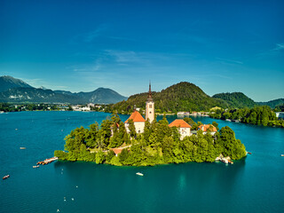 Lake Bled, lake in the Julian Alps of the Upper Carniolan region of northwestern Slovenia.