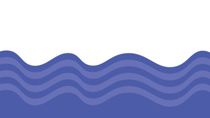 Blue ocean wave background wallpaper vector image. Illustration of graphic wave design for backdrop or presentation
