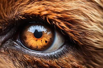 Tuinposter Close up of Grizzly bear eye © Firn