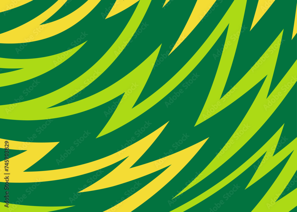Poster abstract background with seamless curved sharp zigzag line pattern. natural background
