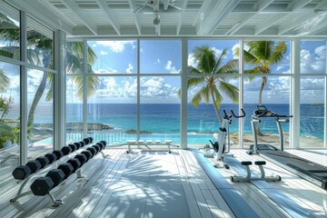 Gym With a View of the Ocean