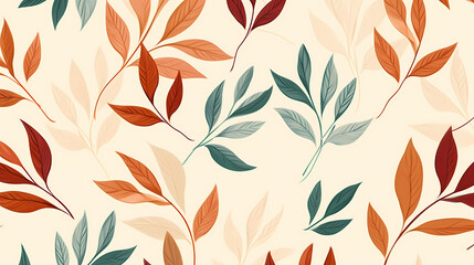Abstract fabric, botanical art background