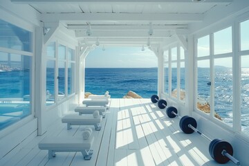 White Room Overlooking Ocean