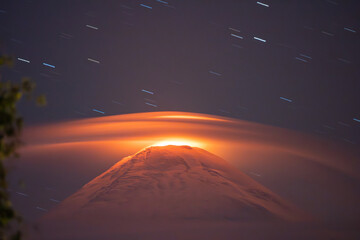 Lenticular Cloud on Villarrica Volcano