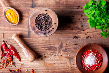 Black pepper with spices