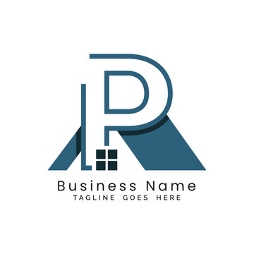 Letter P Real Estate Logo. Alphabet P Concept Design Property Business Icon