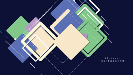 Abstract blue geometry modern background design. Vector graphic illustration.