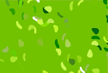Light Green vector background with abstract forms.