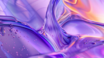 Abstract background with water. AI generated art illustration.