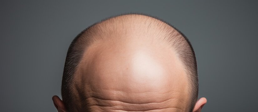 Embracing Baldness: Caucasian Man Confidently Embraces Hair Loss