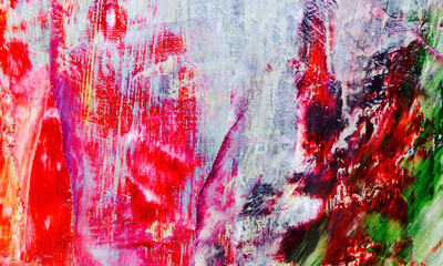 Color texture. Hand drawn oil painting on canvas. Abstract art background. Modern, contemporary art. Colorful canvas. Wall decor background	