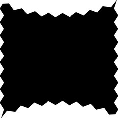 Zig zag edge geometric shape collection. Wavy element