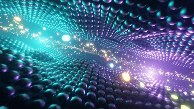  4K ループアニメーション トンネル疾走 Infinite Tunnel Loop Motion