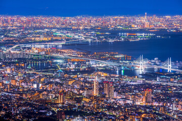 Fototapeta na wymiar 日本　神戸　掬星台からの夜景
