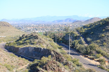 Moon Valley neighborhood in the northern part of Phoenix near Tapatio Cliffs, Arizona
