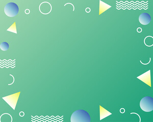 幾何学模様のポップな背景