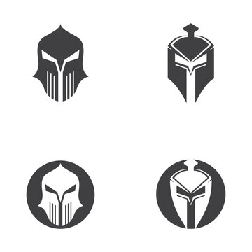 mask gladiator vector  illustration template