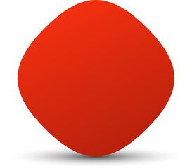 Circle red paper and shadow. Decoration design