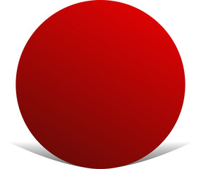 Circle red paper and shadow. Decoration design