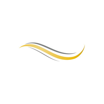 Hair wave logo vector icon