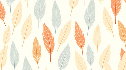 Abstract botanical art background vector, natural hand drawn pattern design