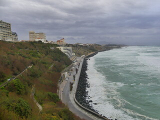 Une plage de Biarritz