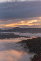 Fototapeta premium sunset in the mountains