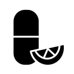 Pills Supplement Vitamins Glyph Icon