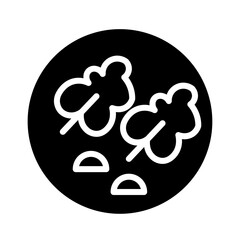 Salad Food Dish Glyph Icon