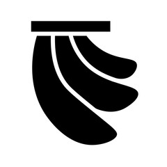 Banana Fruit Diet Glyph Icon