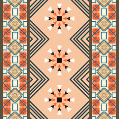 abstract Traditional geometric ethnic fabric pattern ornate elements with ethnic patterns design for textiles, rugs, clothing, sarong, scarf, batik, wrap, embroidery, print, curtain, carpet, wallpaper