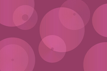 Abstract geometric background with gradient circles and rings. Pink ellipse shapes on a purple background