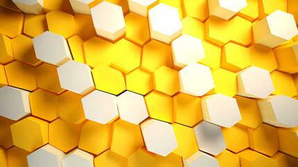 Hexagon geometry, hexagon print texture background banner panorama