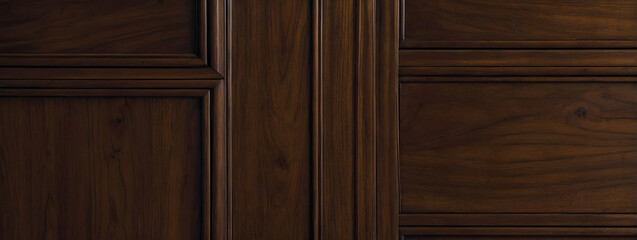 Background and texture of Cherry wood decorative furniture surface. 