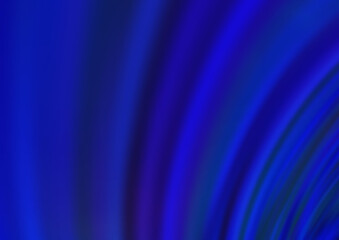 Dark BLUE vector template with bent ribbons.