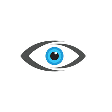 creative care eye concept logo