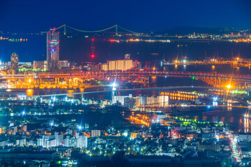 Fototapeta na wymiar 大阪　あべのハルカスからの夜景