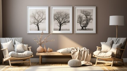 A cute frames in a nursery room.
