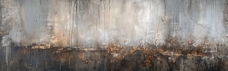 Grunge background with dark gray, cracked paint
