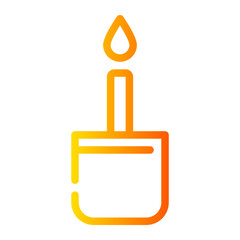 candle gradient icon